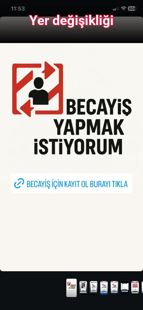 Yer değişikliği