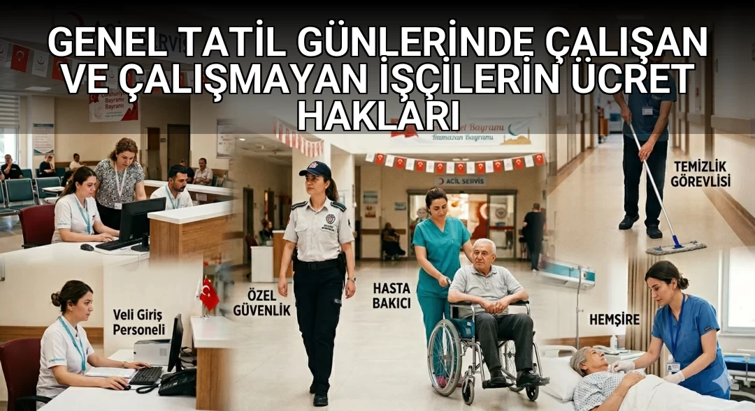 GENEL TATİL GÜNLERİNDE ÇALIŞAN VE ÇALIŞMAYAN İŞÇİLERİN ÜCRET HAKLARI