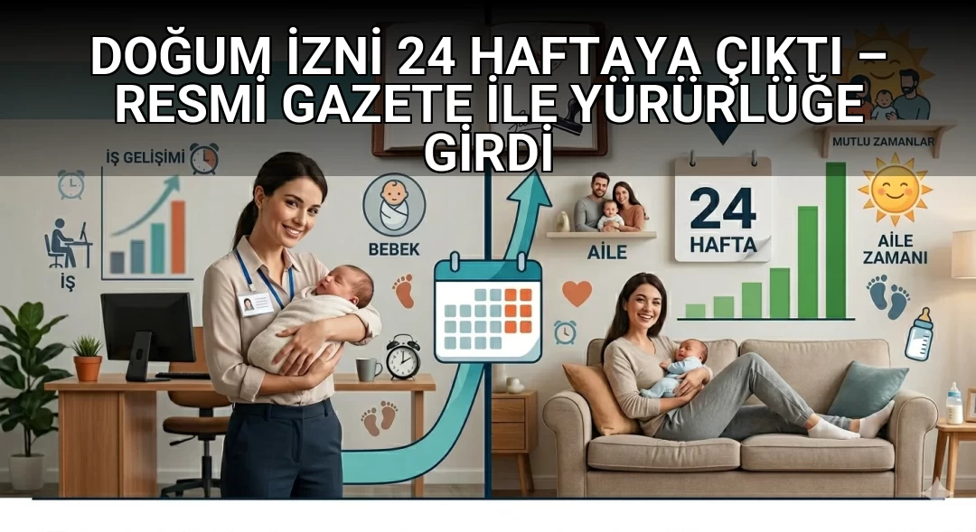 DOĞUM İZNİ 24 HAFTAYA ÇIKTI – RESMİ GAZETE İLE YÜRÜRLÜĞE GİRDİ